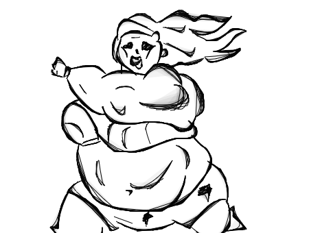450x340 Forum Draw A Fat Lady - Fat Lady Drawing