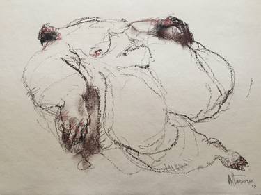 375x281 Languishing - Fat Lady Drawing