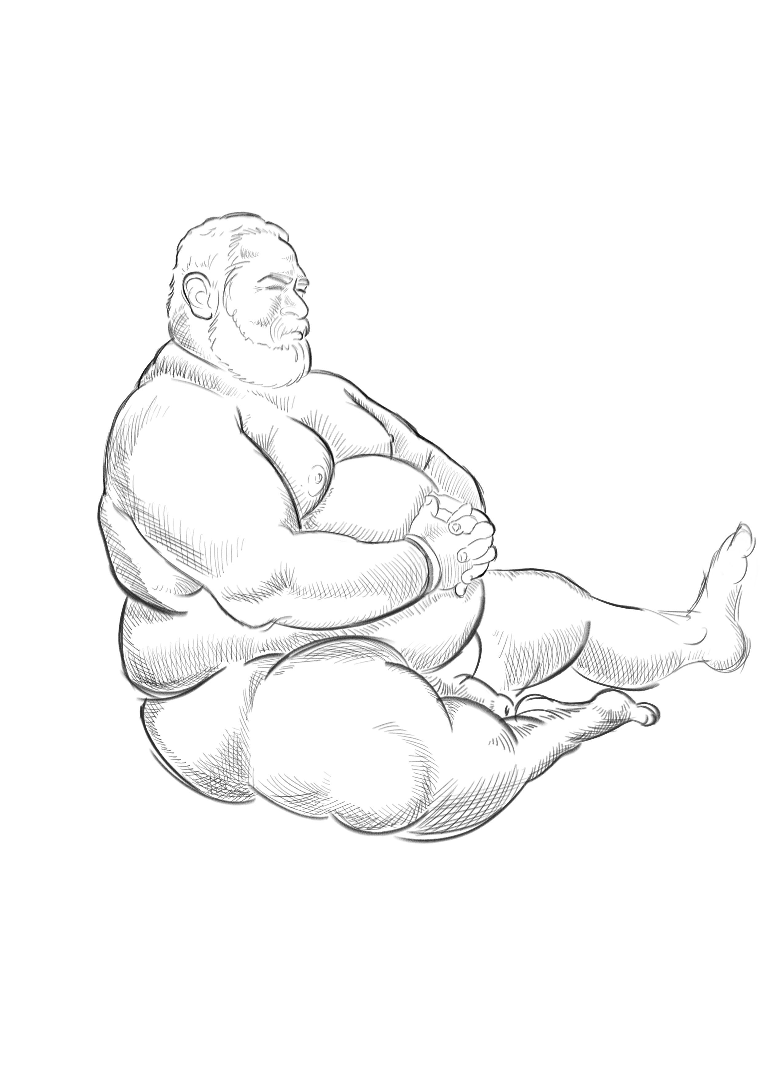 Featured image of post Sketch Fat Man Drawing : I draw lots of portly rodents and dabble in animation.