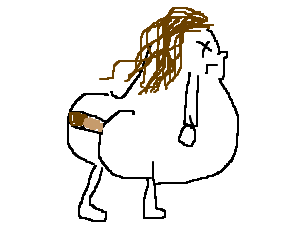 300x250 Fat Man Drawing - Fat Man Drawing