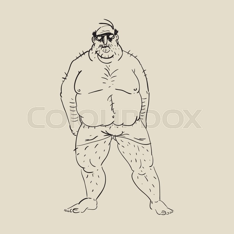 Fat Boy Cartoon Drawing