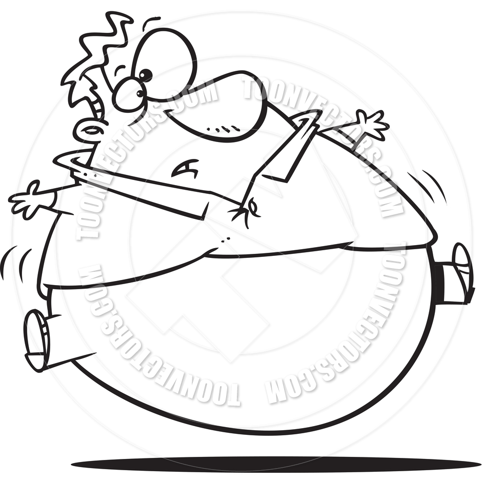940x940 Fat Person Clipart Black And White Great Free Clipart - Fat Person Drawing