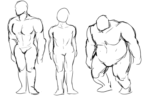 500x335 a story's birth is a sudden event - Fat Person Drawing