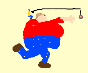 300x250 Piggyback Riding A Fat Person Drawing - Fat Person Drawing