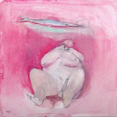 375x372 Fat Woman And Fish Drawing - Fat Woman Drawing