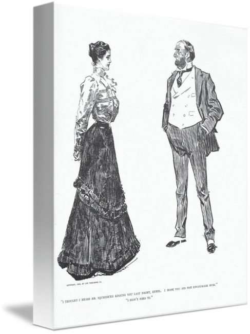 487x650 gibson girl father and daughter - Father And Daughter Drawing