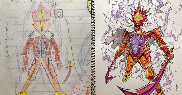 640x336 dad turns sons' drawings into anime characters and the result is - Father And Son Drawing