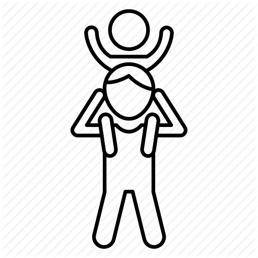 512x512 avatar, child, dad, father, son icon - Father And Son Drawing