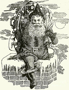 230x300 Father Christmas Drawings Fine Art America - Father Christmas Drawing