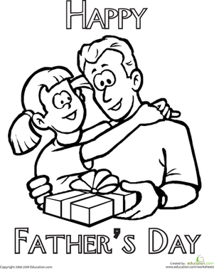 301x378 father's day activities draw a portrait! worksheet - Father Drawing