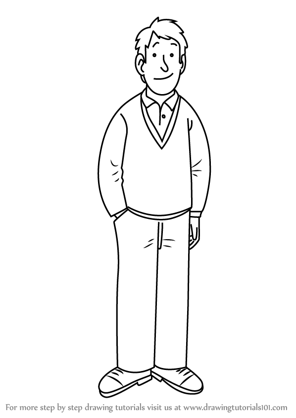 598x844 Father Drawing Black And White For Free Download - Father Drawing