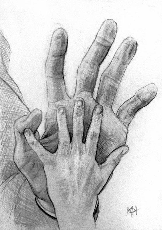 565x800 Like Father Like Son - Father Drawing