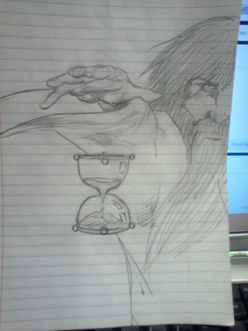 486x648 dennis m sweatt comic book creations and design! father time - Father Time Drawing