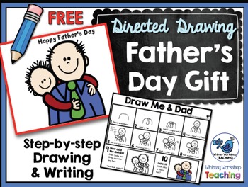 350x264 Father's Day Directed Drawing Freebie - Fathers Day Drawings
