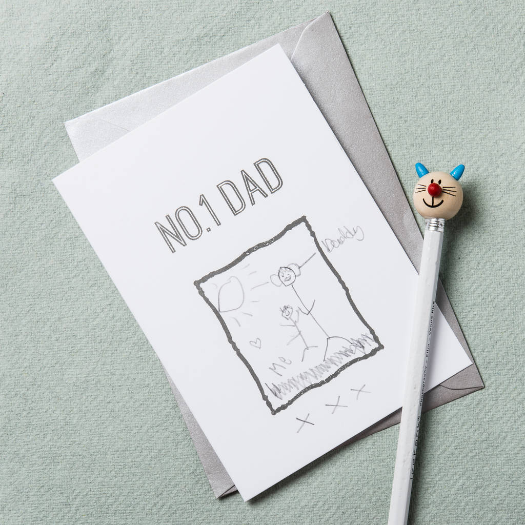 1024x1024 Personalised Draw Your Own Father's Day Card - Fathers Day Drawings