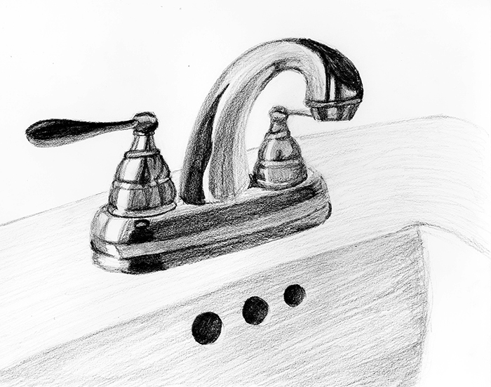 700x551 object drawings amelia phillips - Faucet Drawing