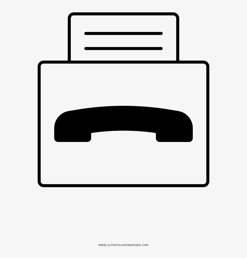 820x856 fax machine coloring page - Fax Drawing