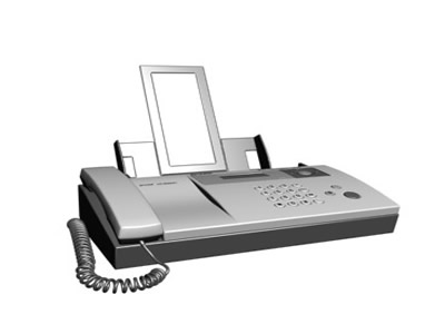 400x300 fax machine in max cad download - Fax Drawing