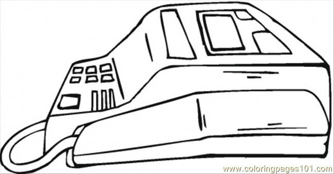 650x338 Fax Machine Coloring Page - Fax Machine Drawing