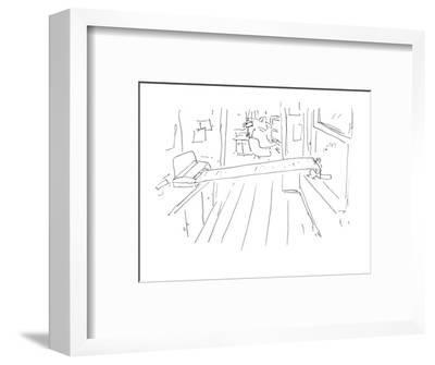 400x335 Bird Is Pulling Paper Out Of A Fax Machine - Fax Machine Drawing