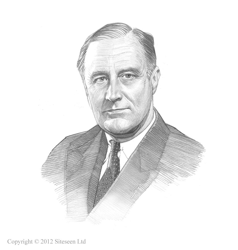 950x1000 picture of franklin roosevelt - Fdr Drawing