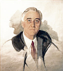 250x283 unfinished portrait of franklin d roosevelt - Fdr Drawing