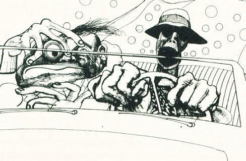 488x319 Happy Birthday To English Illustrator Ralph Steadman! Remember - Fear And Loathing Drawings