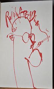 184x300 Ralph Steadman Org Signed Drawing Fear And Loathing In Las Vegas - Fear And Loathing Drawings