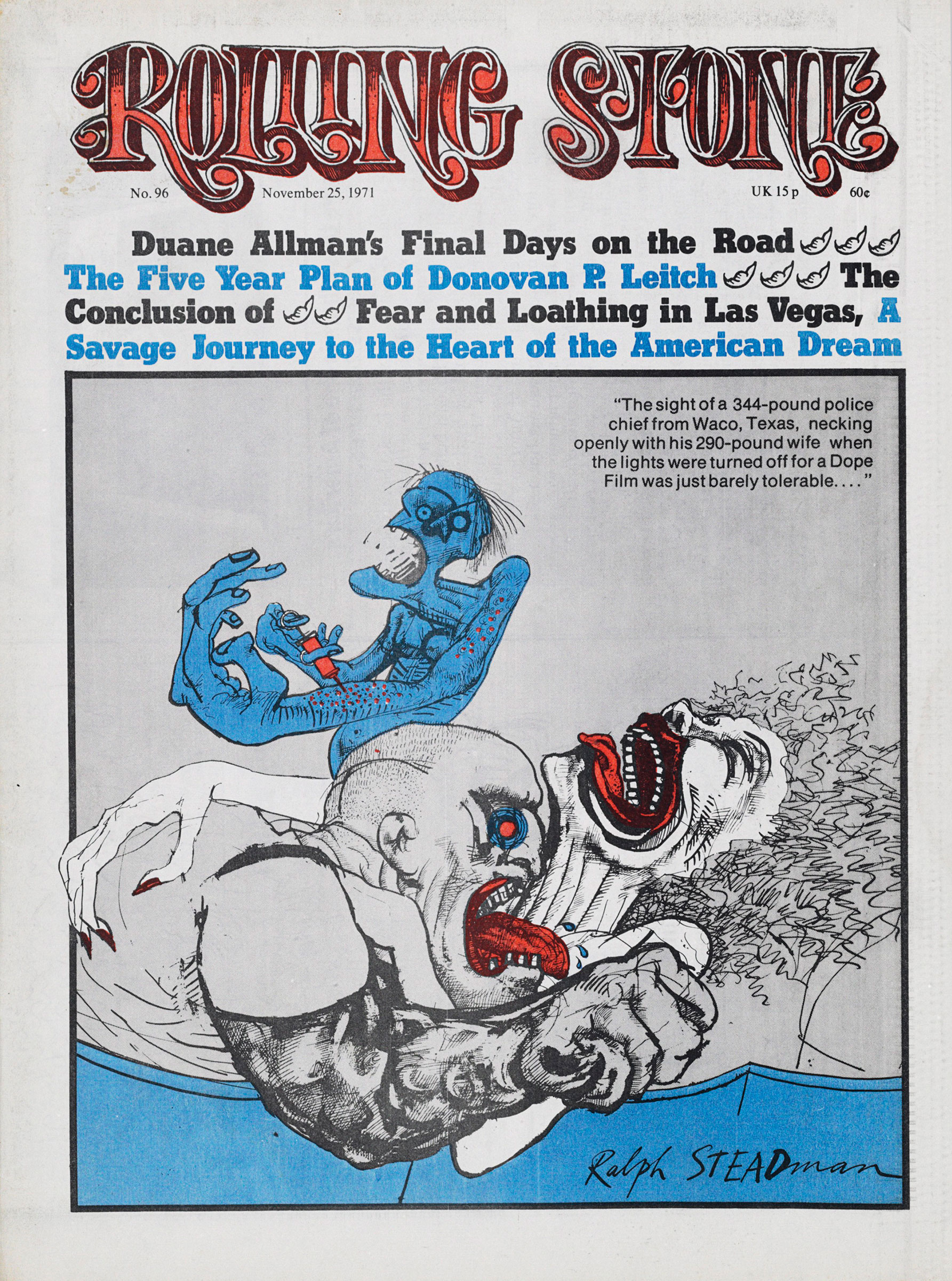 1785x2400 Ralph Steadman Drawing For Fear And Loathing In Las Vegas Christie - Fear And Loathing Drawings