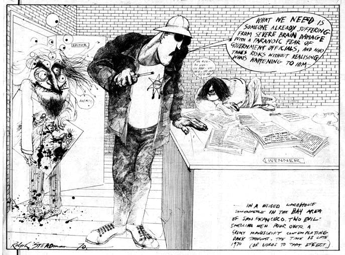 687x508 Artist Ralph Steadman More Than Just 'fear And Loathing' Mpr News - Fear And Loathing Drawings