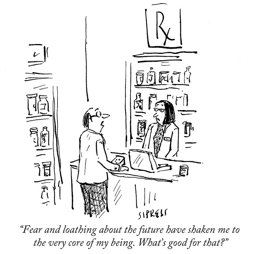 900x877 Fear And Loathing About The Future Drawing - Fear And Loathing Drawings