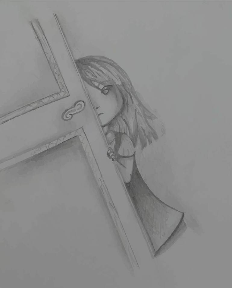 770x955 the fear is what you feel from inside drawing - Fear Drawing