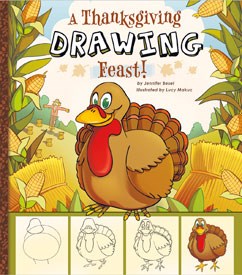 242x275 a thanksgiving drawing feast! capstone young readers - Feast Drawing