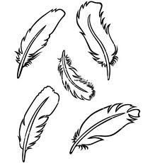 219x230 draw a feather crafty drawings, feather drawing, feather art - Feather Drawing