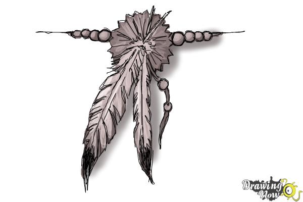 600x400 How To Draw A Feather Tattoo - Feather Drawing Images