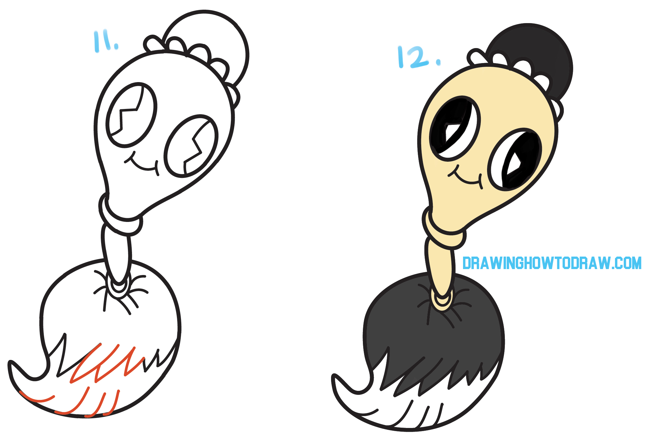 2080x1416 How To Draw Babette - Feather Duster Drawing