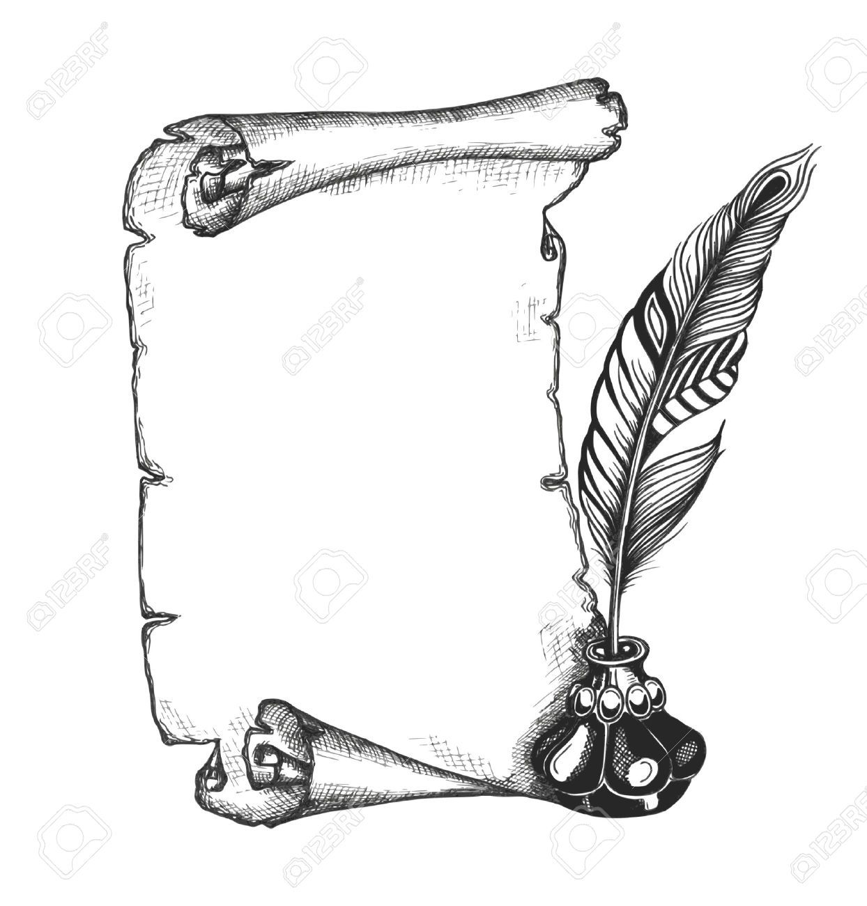1244x1300 quill drawing easy white feather on black surface quill stock - Feather Pen Drawing