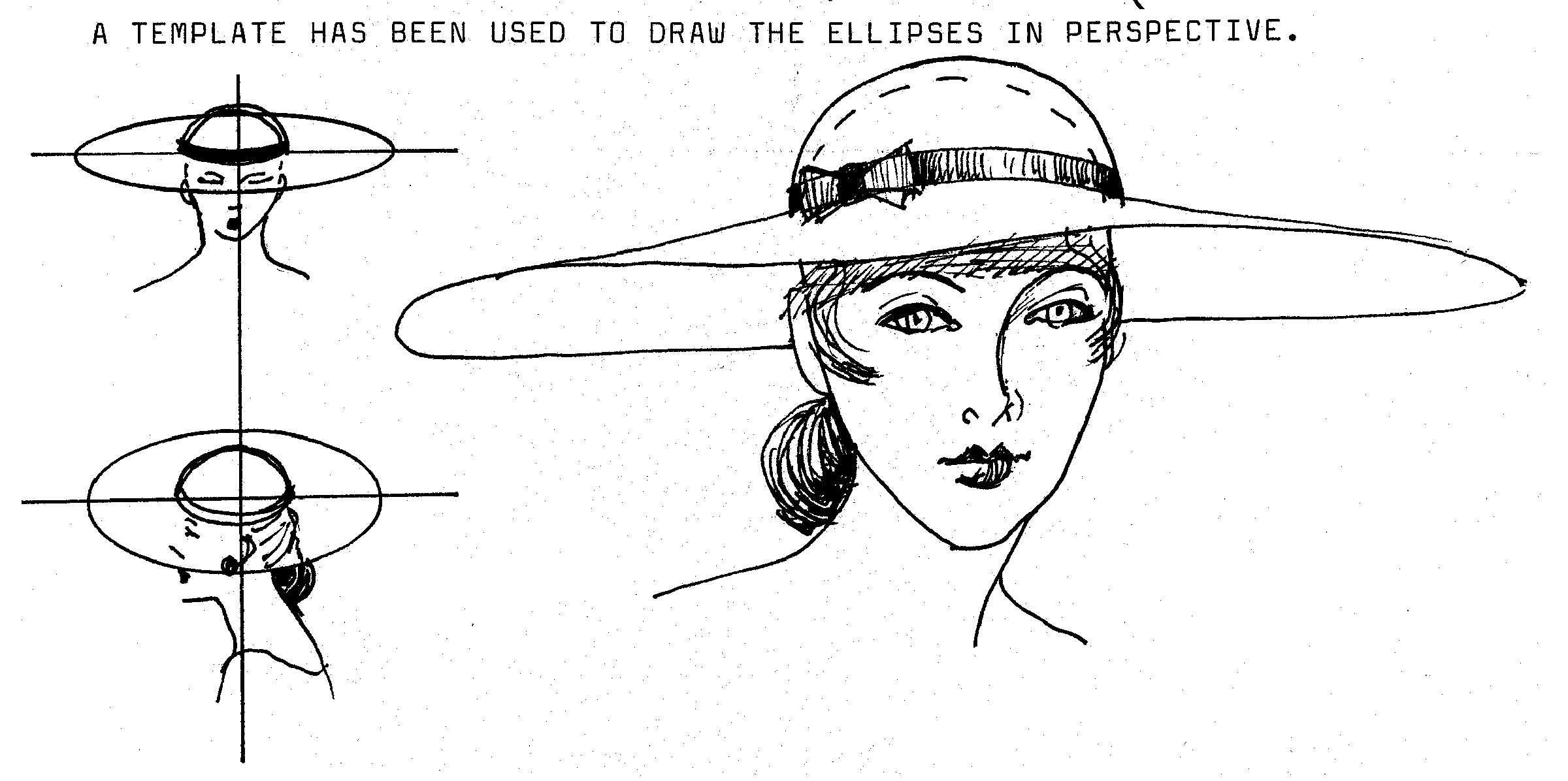 2400x1196 drawing fashion hats justine limpus parish's blog - Fedora Hat Drawing