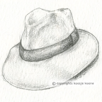 394x394 drawing journal a hat - Fedora Hat Drawing