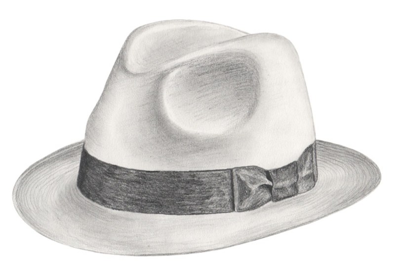 Fedora Hat Drawing at PaintingValley.com | Explore collection of Fedora ...