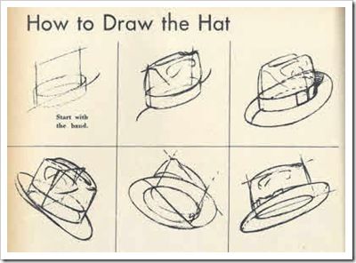 400x296 how to draw a fedora hat men's hats artsy merplyherplyderp - Fedora Hat Drawing