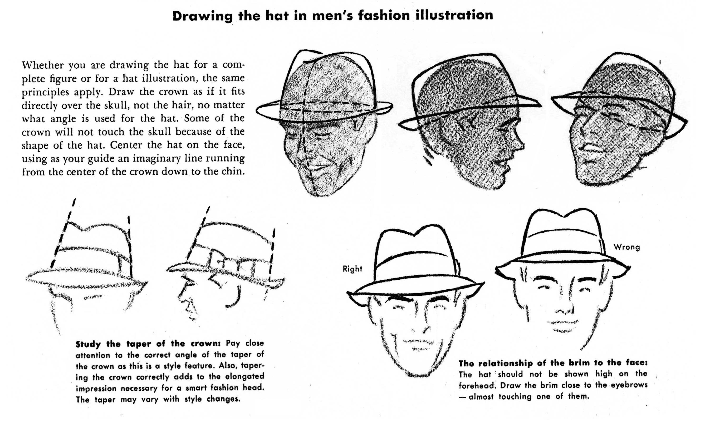 2676x1627 cartoon snap how to draw hats - Fedora Hat Drawing