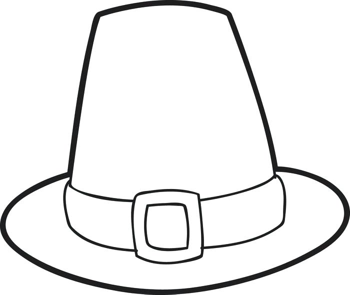 700x590 coloring - Fedora Hat Drawing