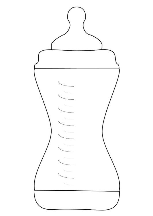 531x750 coloring - Feeding Bottle Drawing