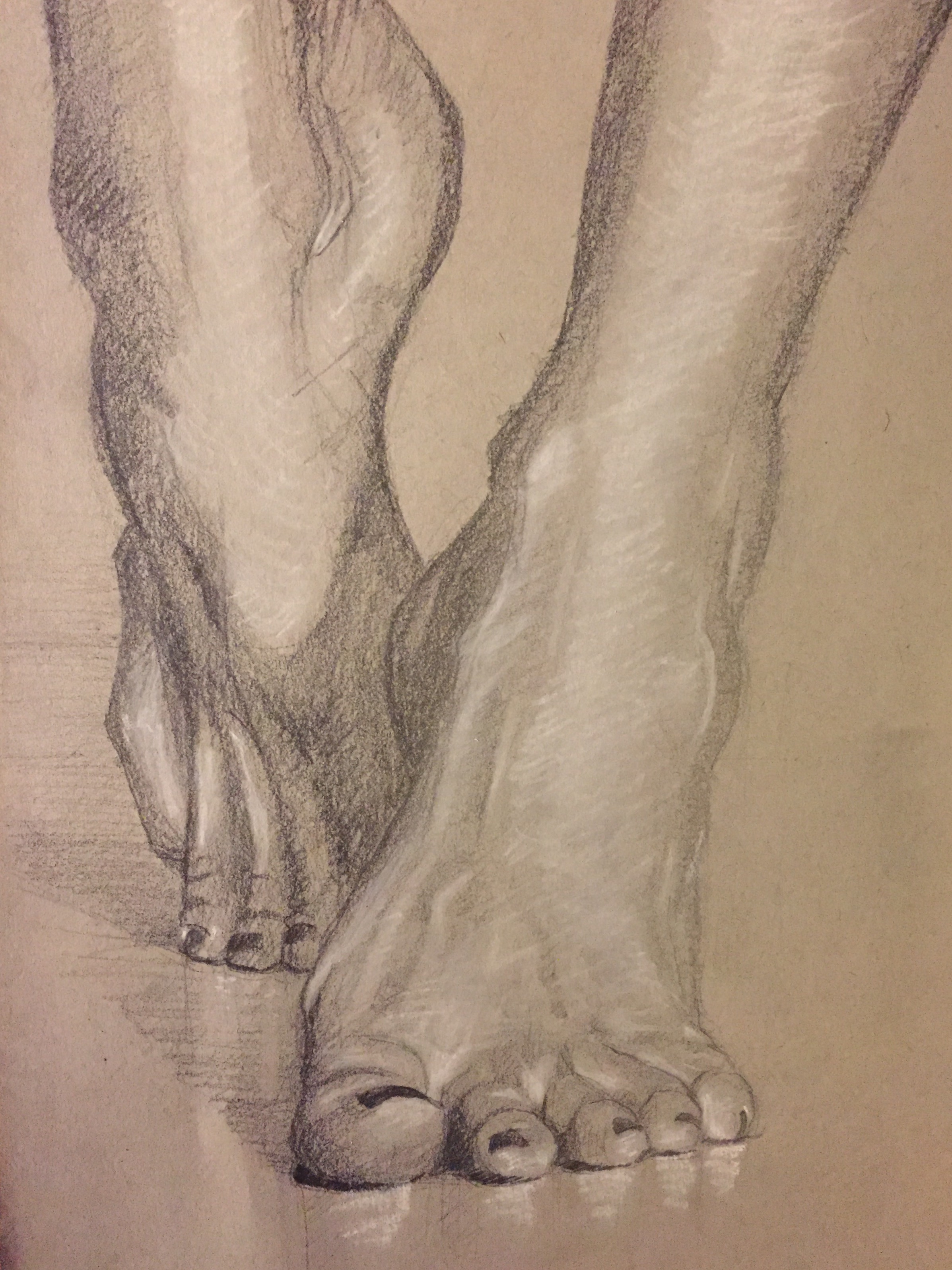 2394x3192 Drawing Of Feet I Just Finished! - Feet Drawing