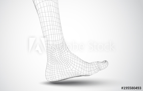 Feet Walking Drawing