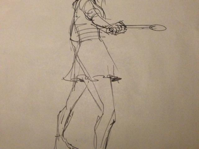 640x480 drawn feet walking away - Feet Walking Drawing