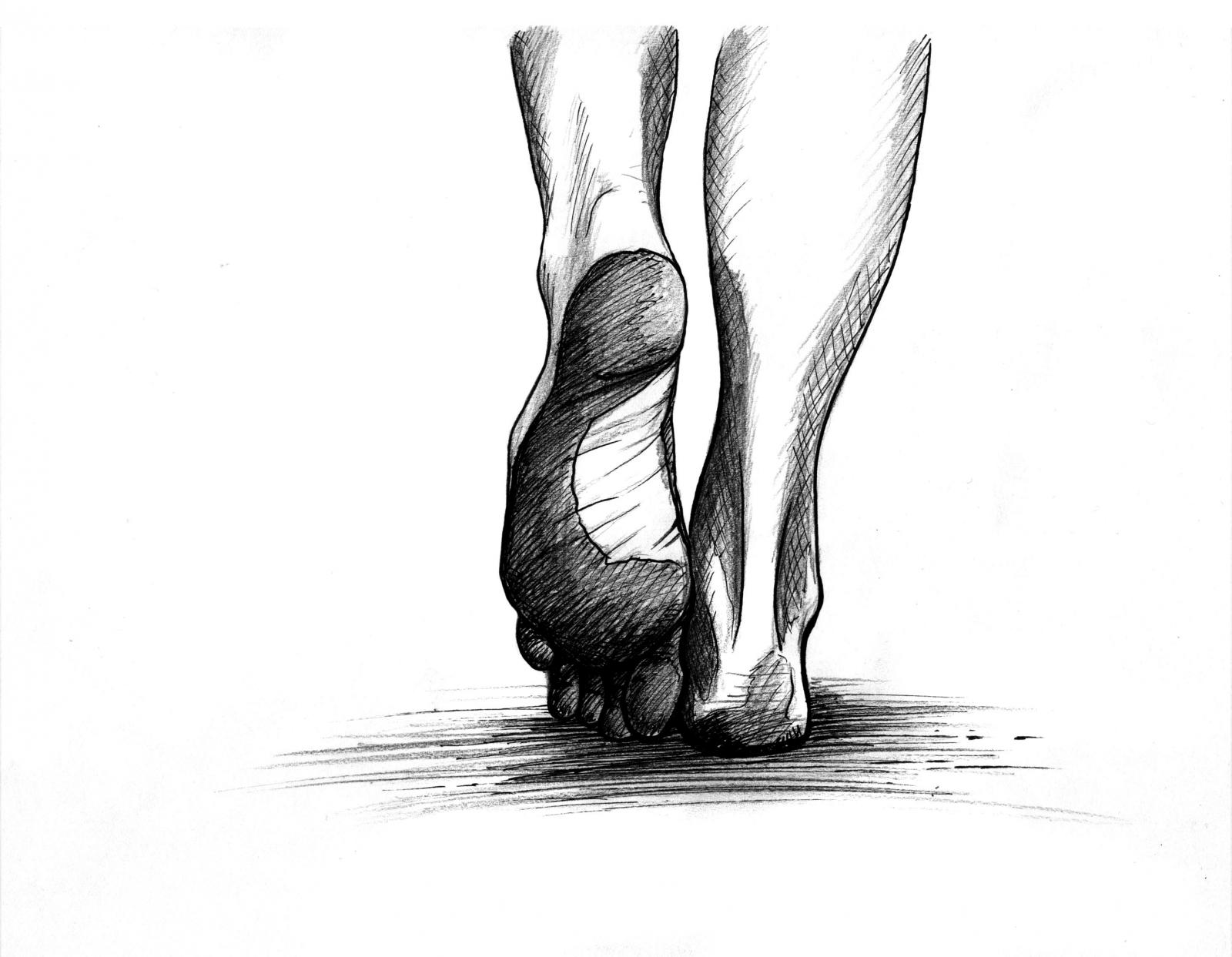 Feet Walking Drawing at Explore collection of Feet