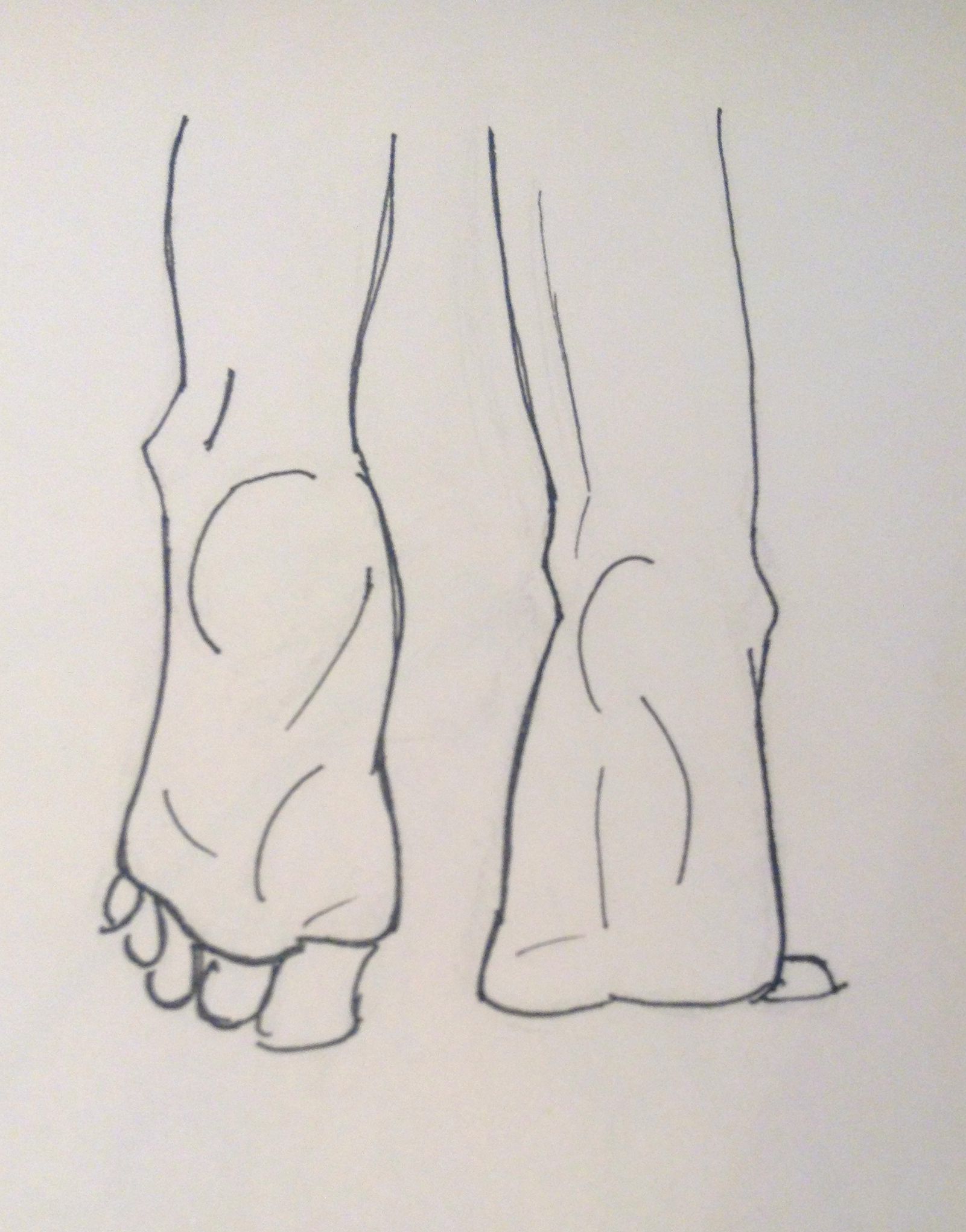 Feet Walking Drawing at PaintingValley.com | Explore collection of Feet ...