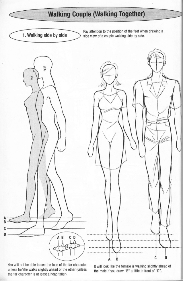 638x978 How To Draw Manga Drawing Couples - Feet Walking Drawing